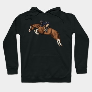 Hunter Chestnut Over Fences with Full Chrome Hoodie